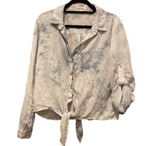 Bella Dahl Button Down Tie Front Top